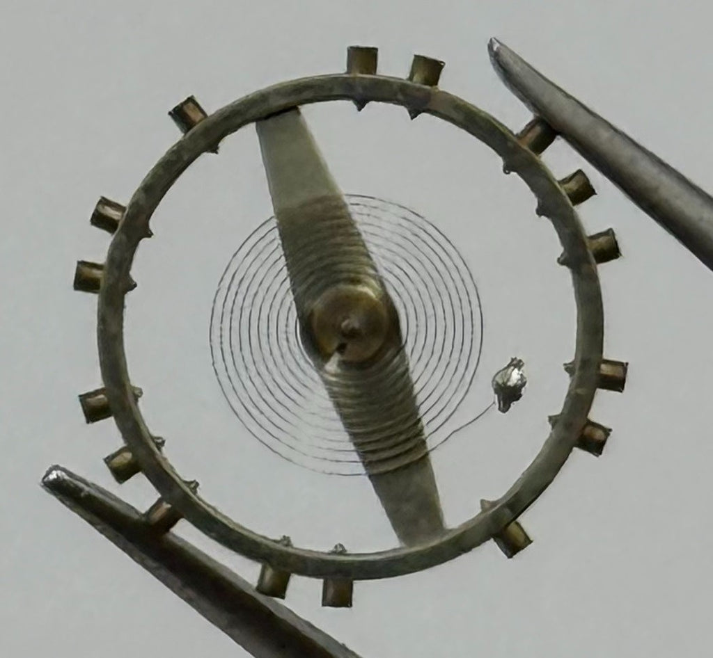 FHF 67 Balance Wheel Complete And Spring Renata 609 Watch Movement Parts NOS