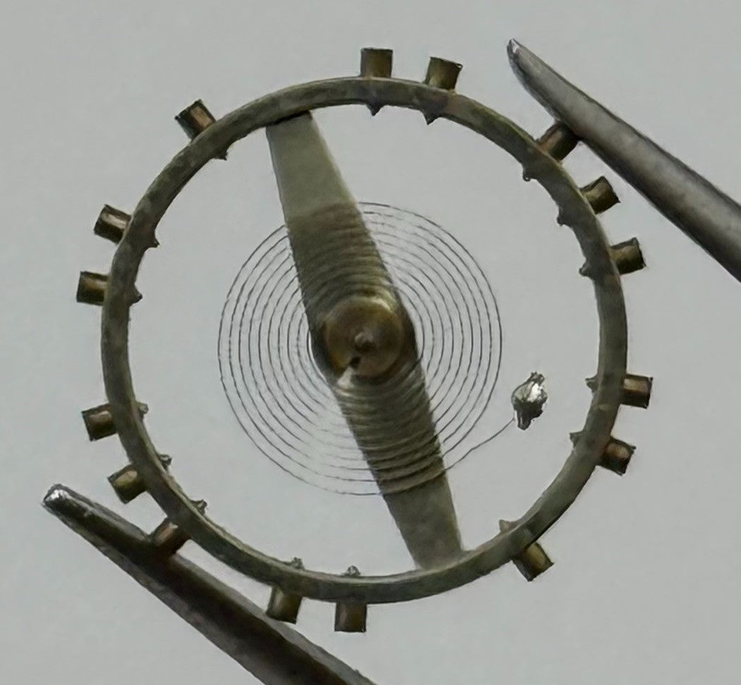 FHF 67 Balance Wheel Complete And Spring Renata 609 Watch Movement Parts NOS