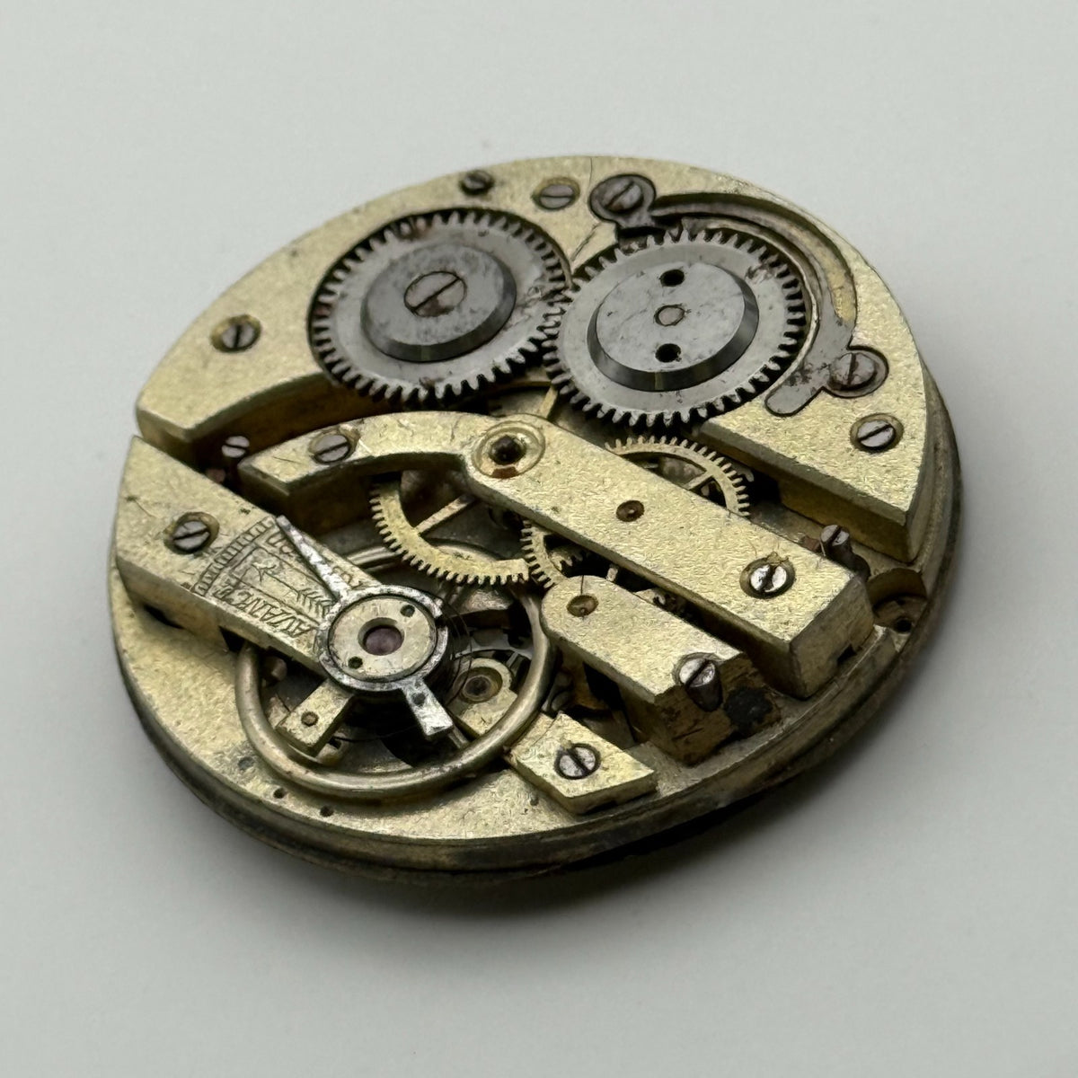 Cylinder Escapement Pocket Watch Movement - Unidentified - Parts / Repair 40mm