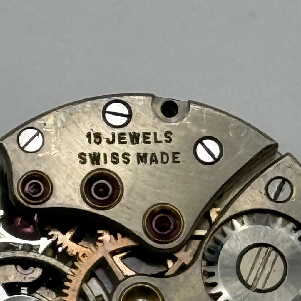 Buren 337 Watch Movement Buren Grand Prix 15 Jewels Swiss Parts Repair 19.3mm