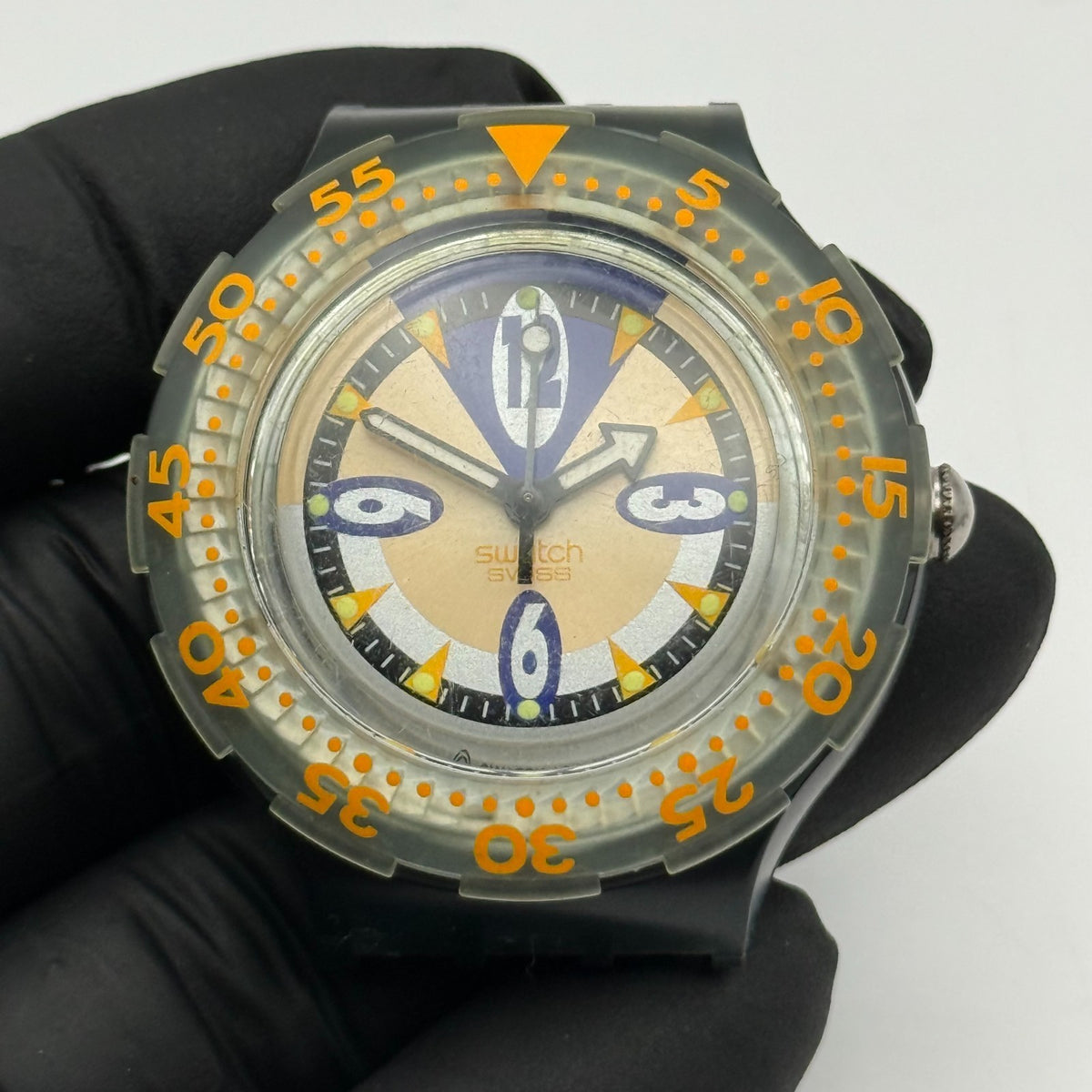 Vintage Swatch Scuba 200 Watch SDM103 Starflash 1994 Swiss 40mm Parts Repair
