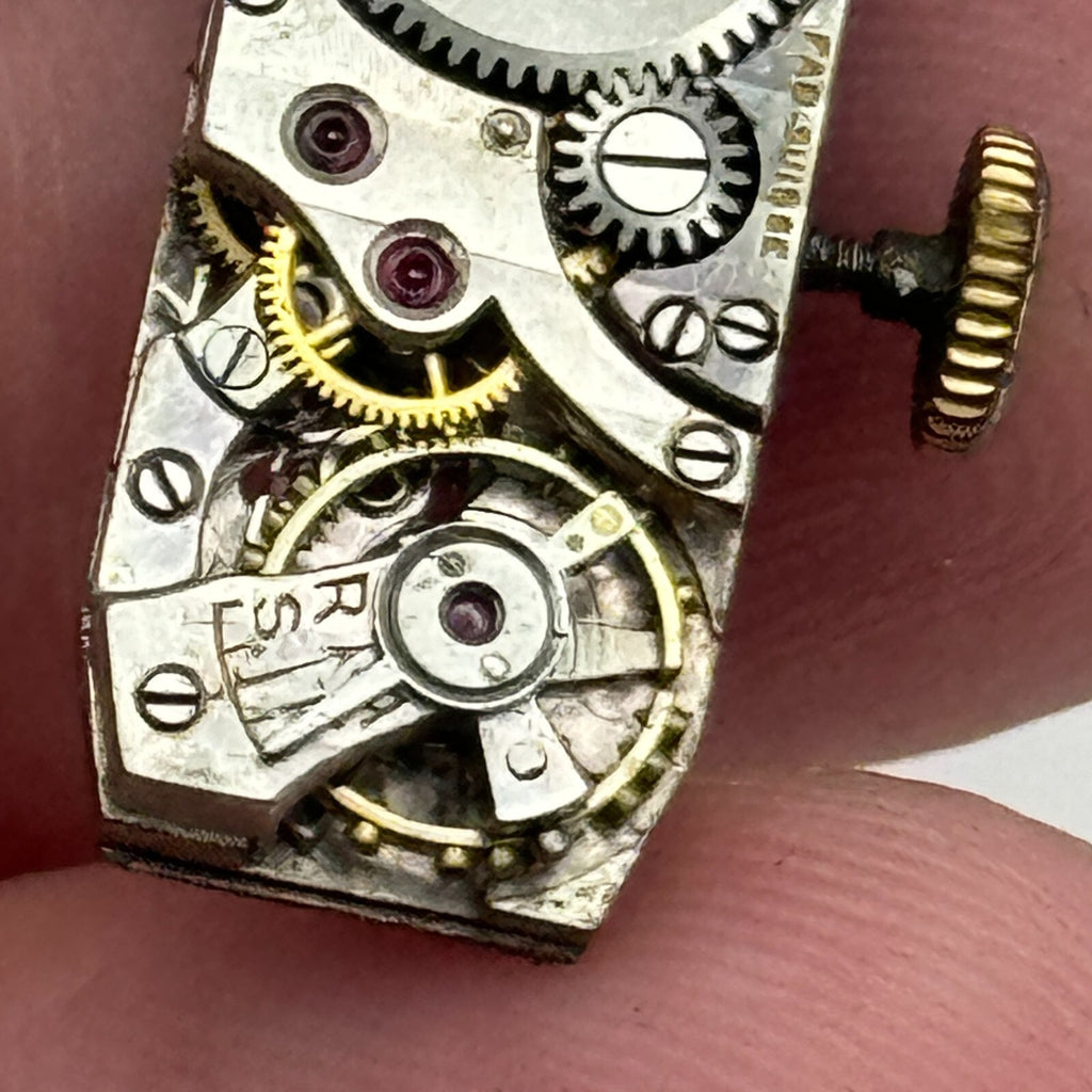FHF Watch Movement Clarte Fab.Suisse Patent Running Ladies Manual Wind Parts 9mm
