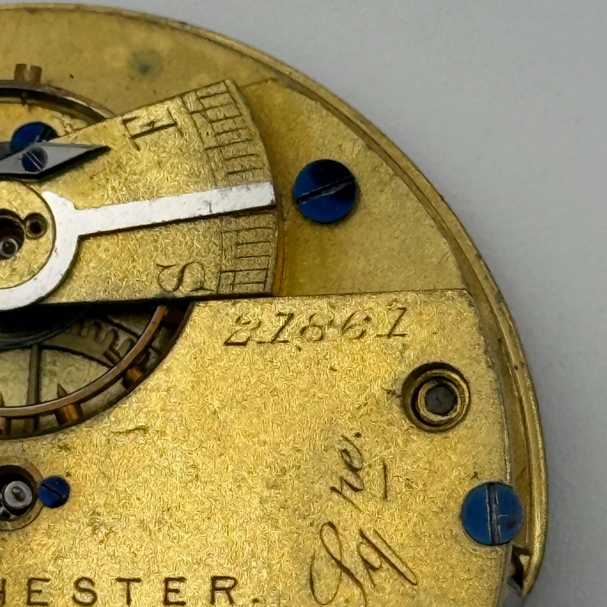 English Lever Pocket Watch Movement - Arnold & Lewis Manchester - Parts / Repair