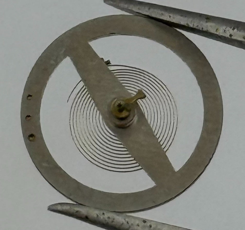 Ebosa 49 DGT Balance Wheel Complete And Spring Progress Watch Movement Parts NOS