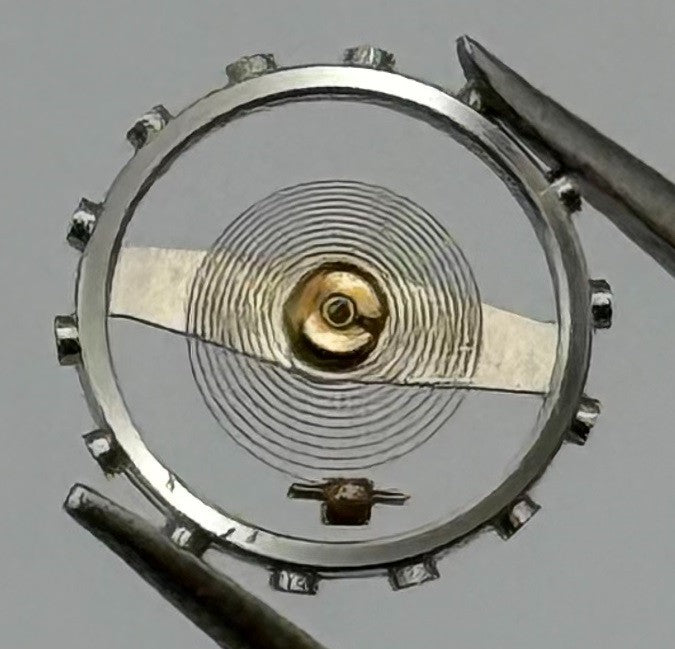 Lanco 576 PL Balance Wheel Complete And Spring 5’’’ Watch Movement Parts NOS