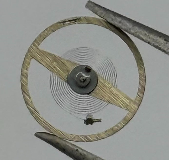 Lorsa 514/3 Balance Wheel Complete And Spring 5¼’’ 4889 Watch Movement Parts NOS