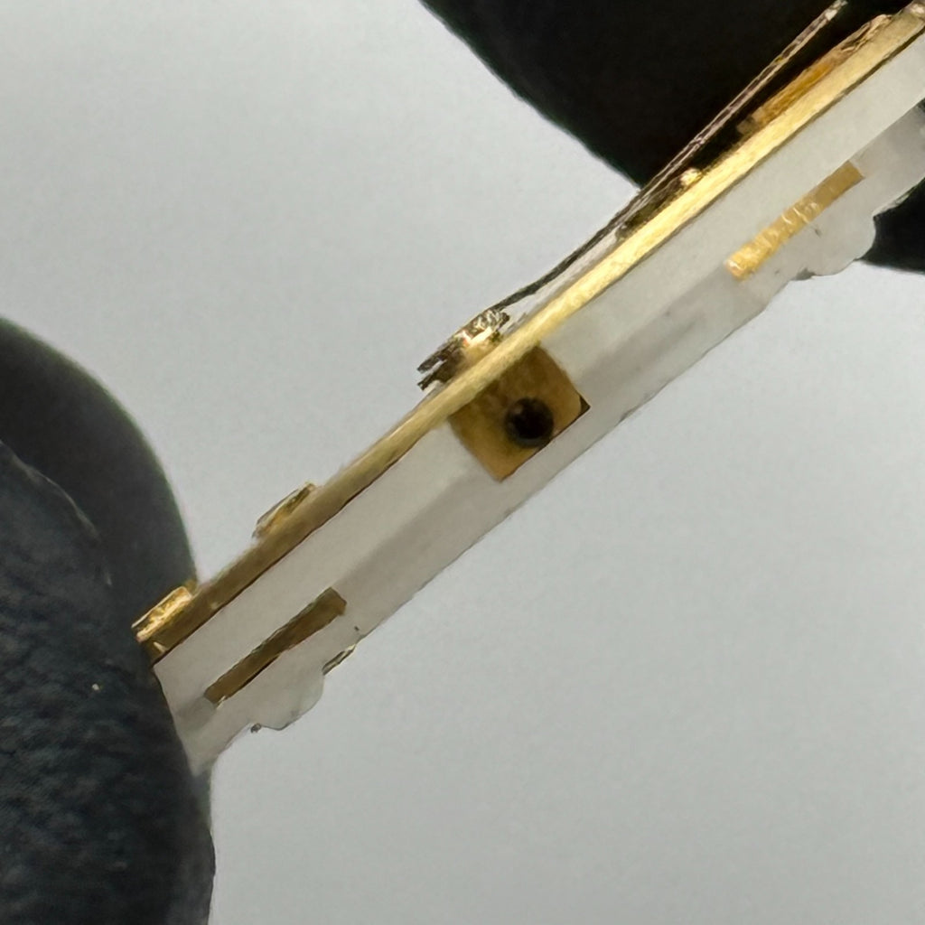 Unidentified Watch Movement Quartz Titan 4 Jewels Untested Parts Repair 13.5mm