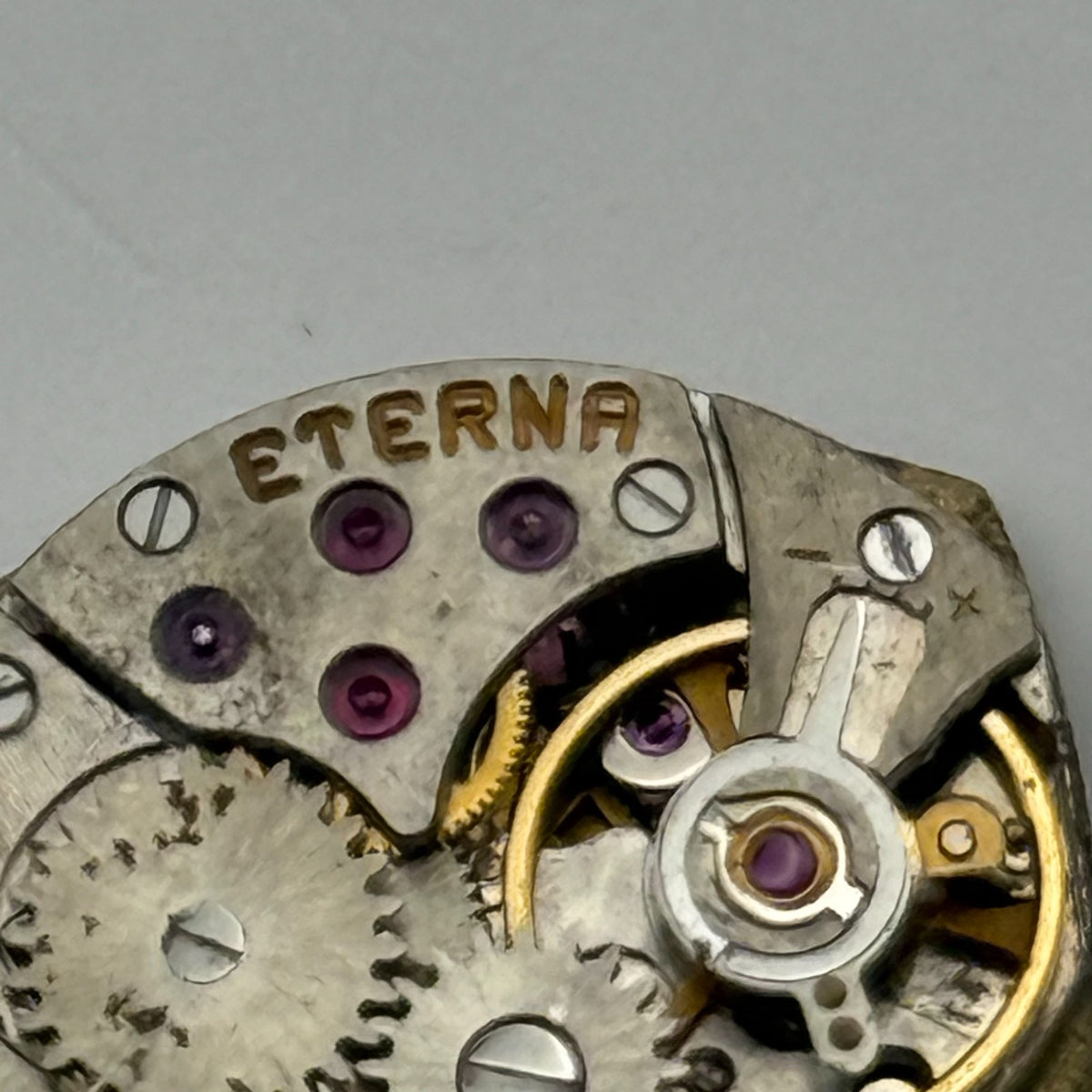 Eterna 1447K Watch Movement + Eterna Crown Ladies Swiss Parts Repair 13mm