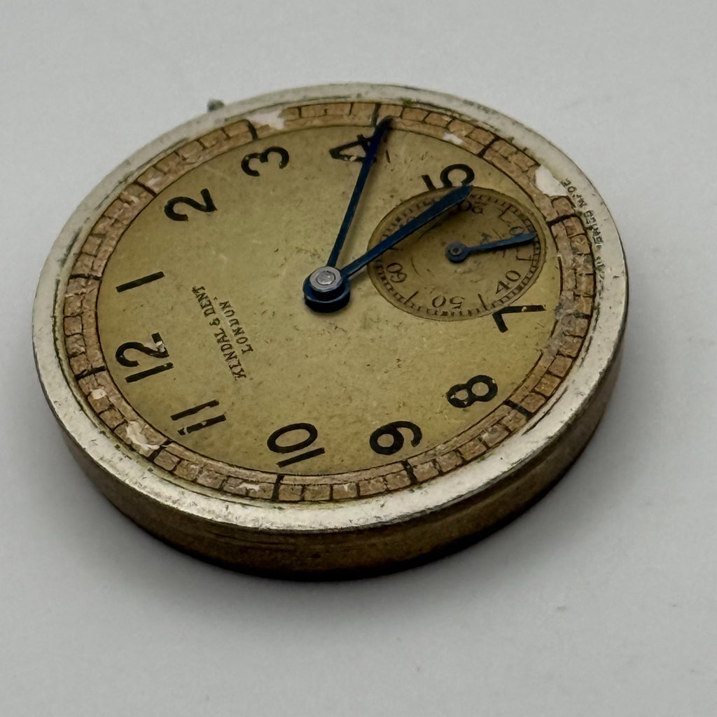 Kendal & Dent London Watch Movement - 17 Jewels - For Parts / Repair - 27mm