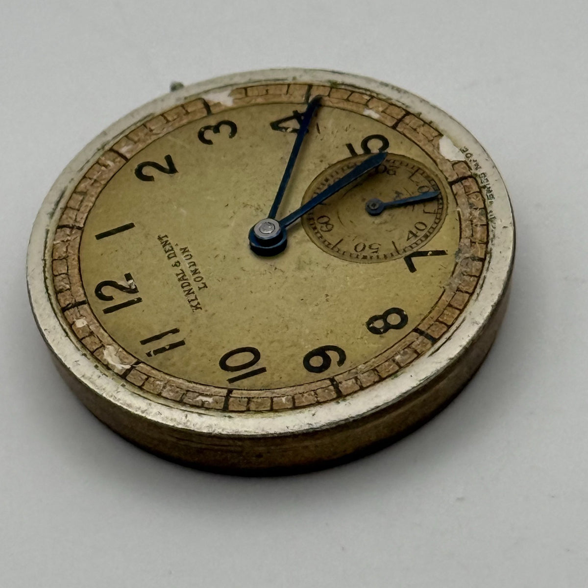 Kendal & Dent London Watch Movement - 17 Jewels - For Parts / Repair - 27mm