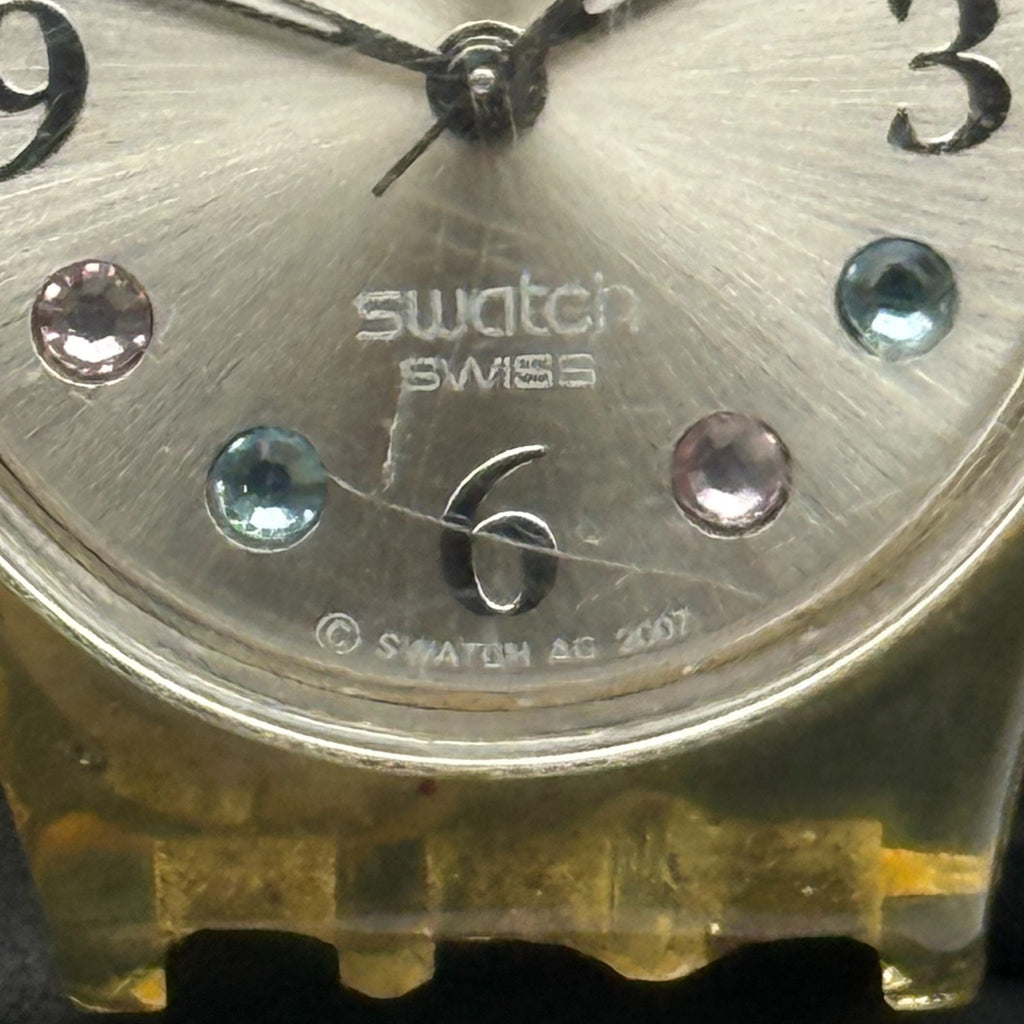 Vintage Swatch Originals Watch LK292G Menthol Tone 2007 ETA Quartz 24mm Parts 