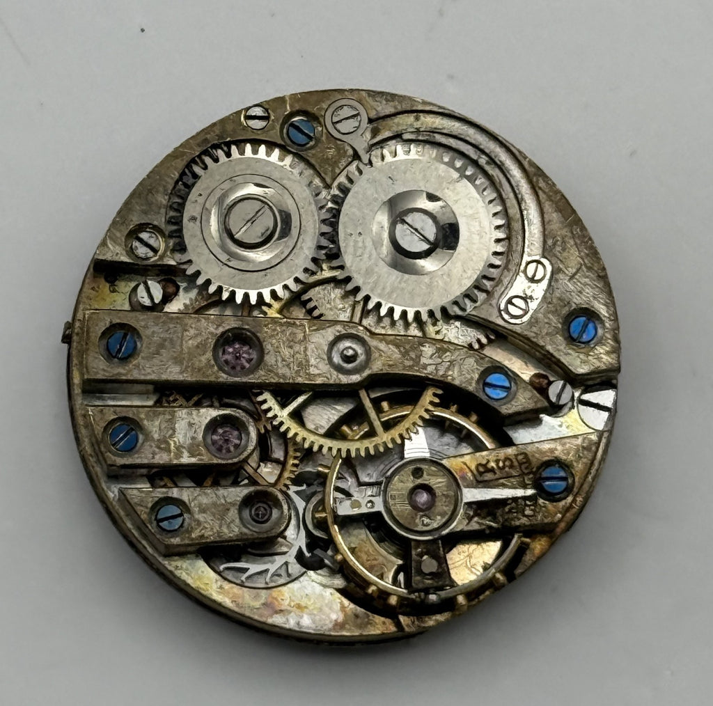 Unidentified Watch Movement Swiss Manual Wind Vintage Parts Repair 24.9mm