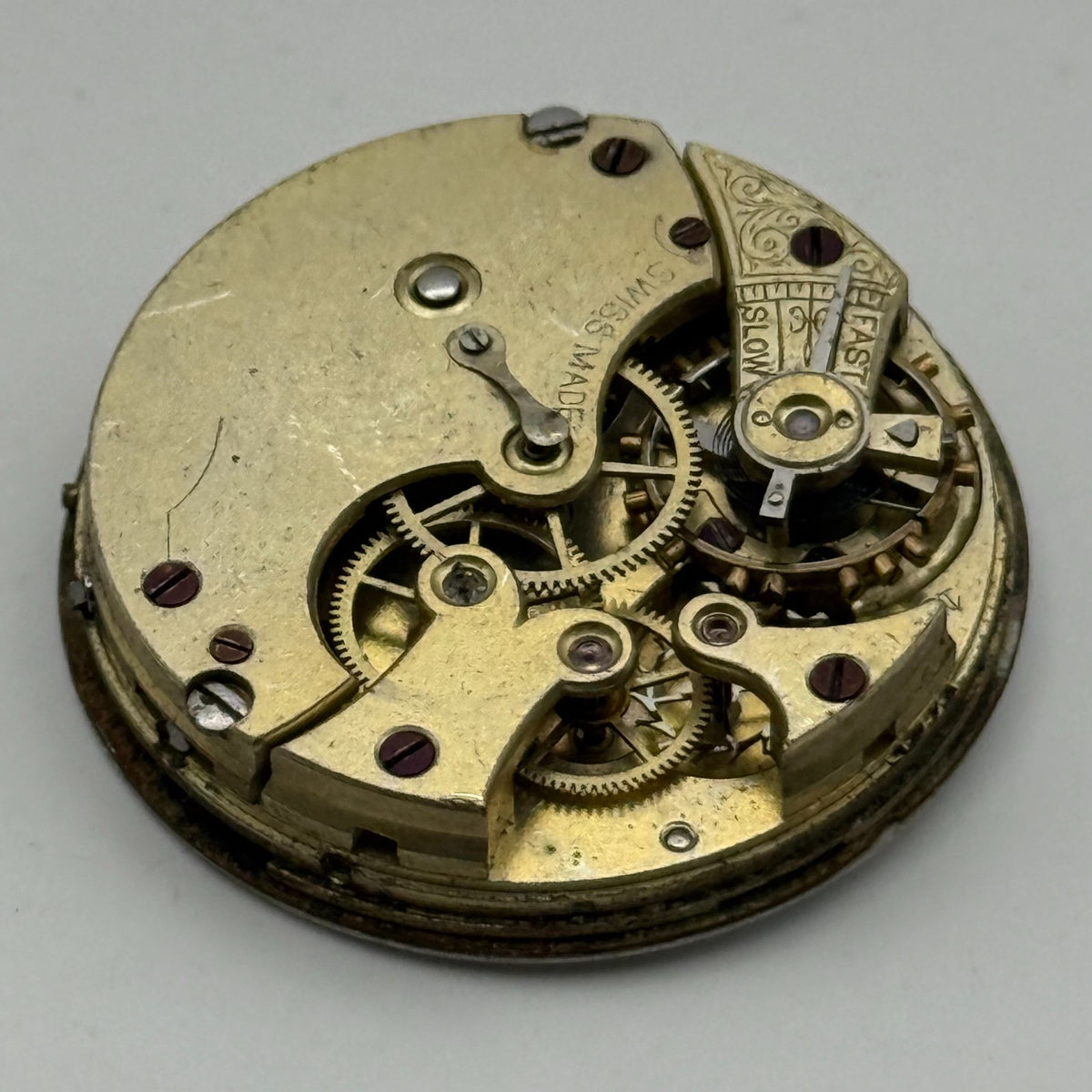 Longines 13.56 Watch Movement - Antique - For Parts / Repair - 30.3mm