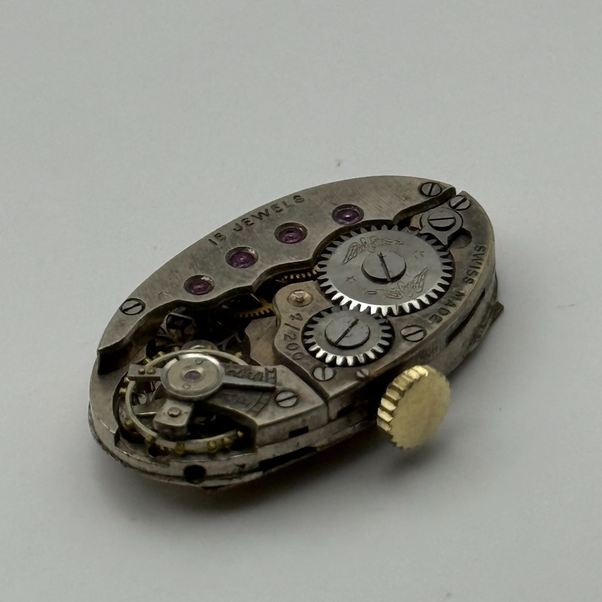 Moise Dreyfuss (M.D.) Watch Movement Rotary 7/200 15 Jewels Parts Repair 13.6mm