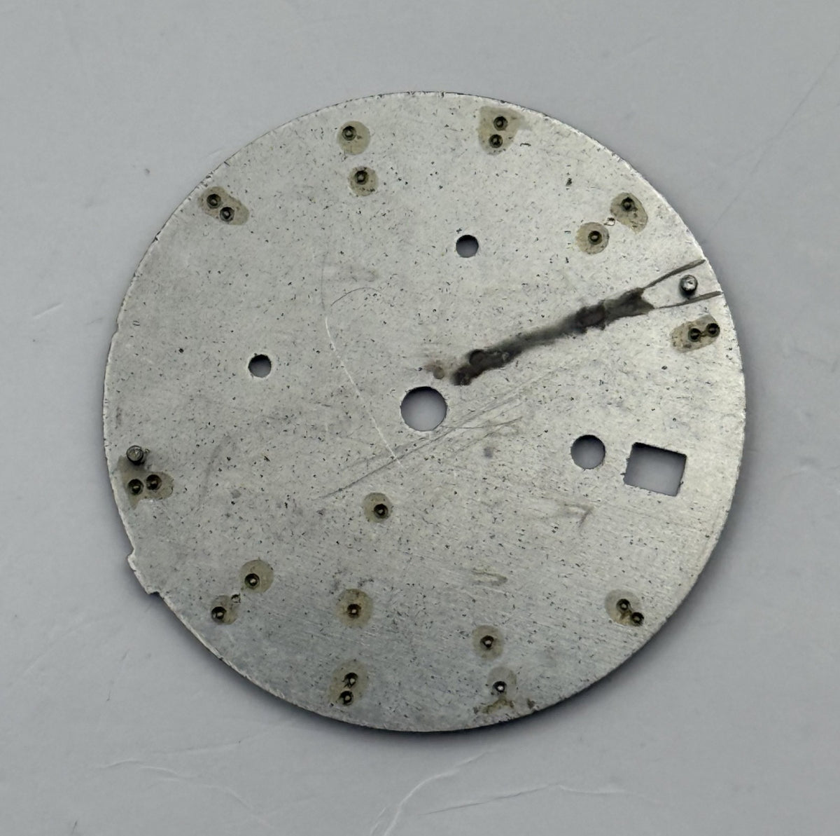 Seiko 7T62-0LV8 Watch Dial Chronograph 100M Black Spare Parts Repair 27.4mm