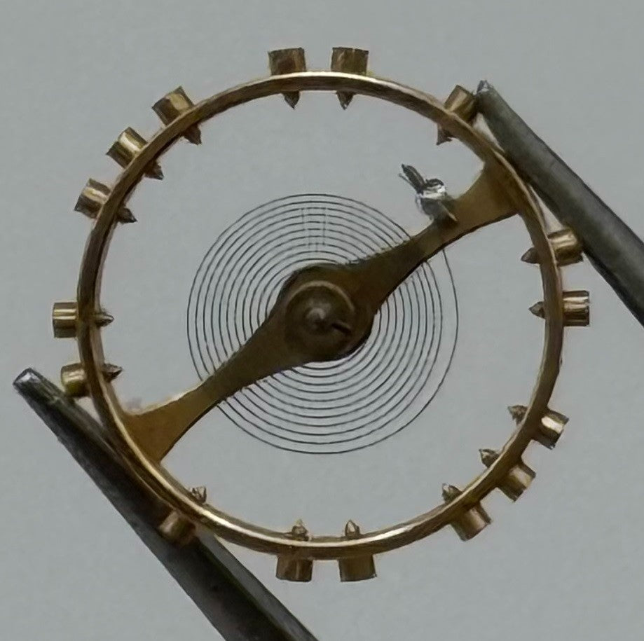 MST 371 SSR Balance Wheel Complete And Spring 632 M Watch Movement Parts NOS