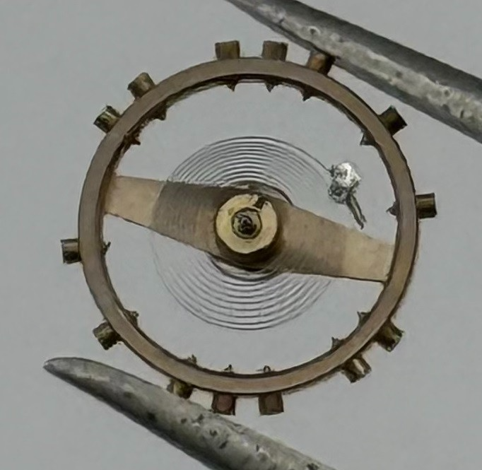Felsa 60 Balance Wheel Complete And Spring 5¼’’’ Progress Watch Movement Parts