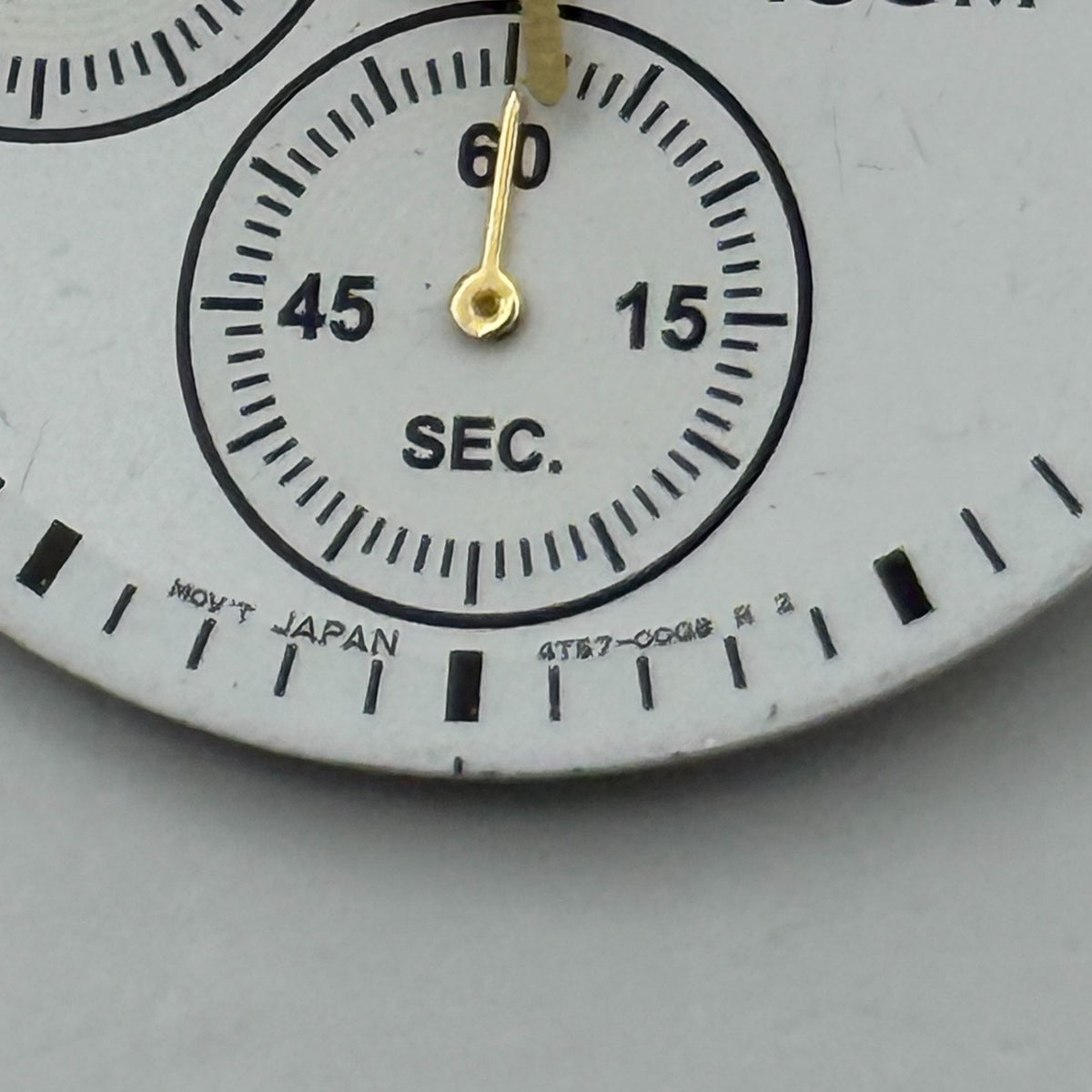 Seiko 4T57-0008 Watch Dial Chronograph 100M Japan Spare Parts Repair 29.4mm