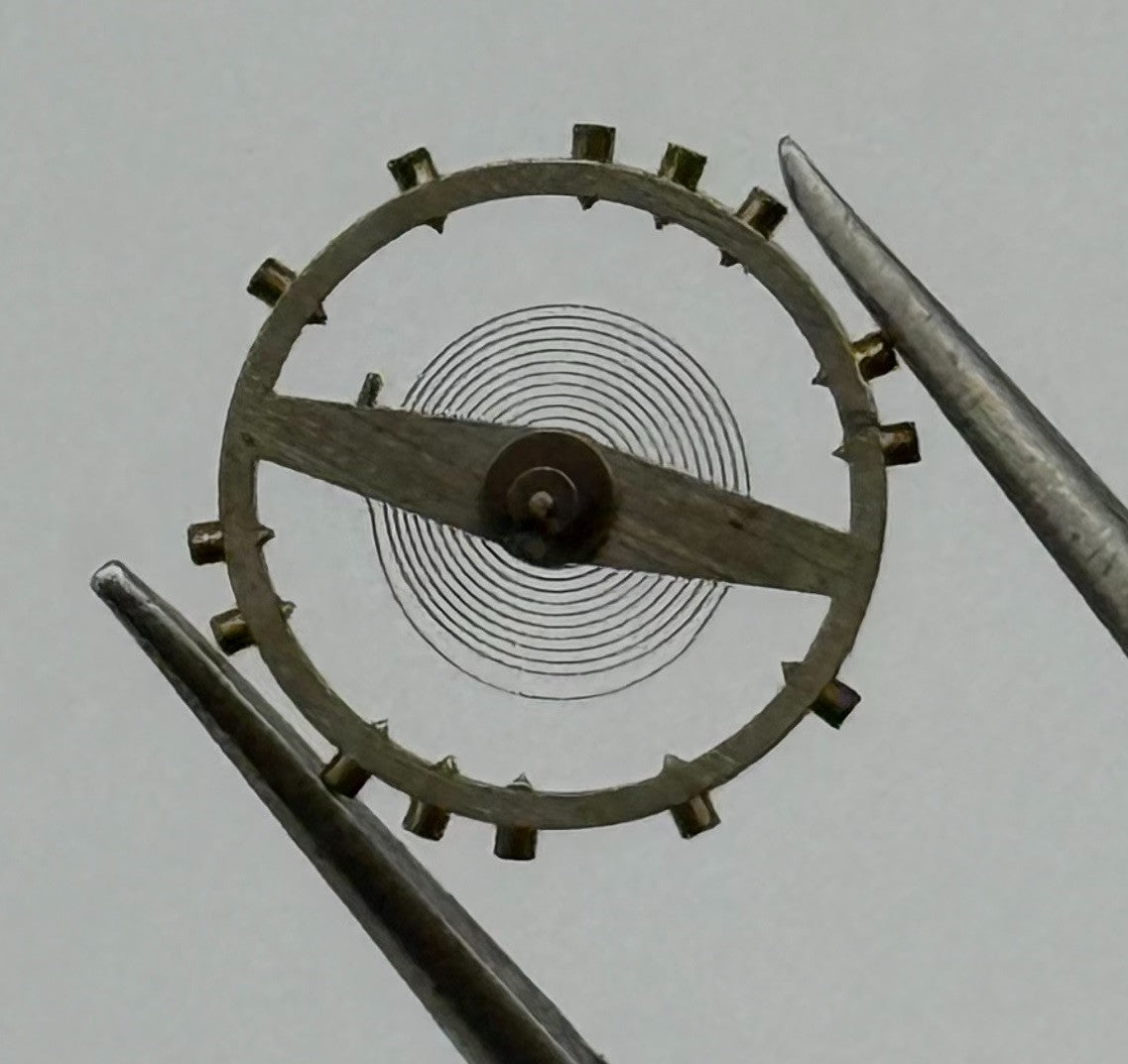 Lorsa 237 N Balance Wheel Complete And Spring 10½’’’ Ronda Watch Movement Parts