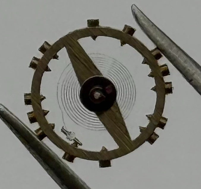 AS 976 1012 Inca Balance Wheel Complete And Spring 532 Watch Movement Parts NOS