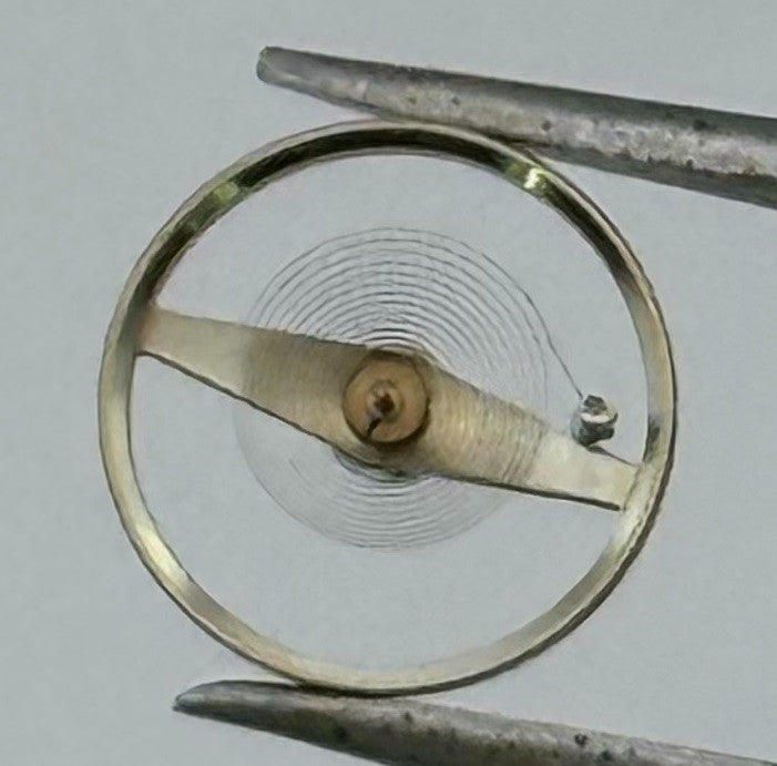 Lorsa 14R Balance Wheel Complete And Spring 5¼’’’ 1357 Watch Movement Parts NOS
