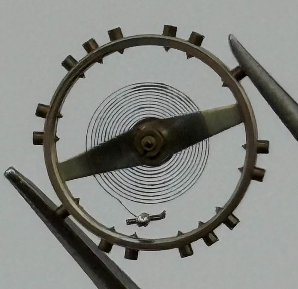 ETA 1080 Balance Wheel Complete And Spring Renata 157 M Watch Movement Parts NOS