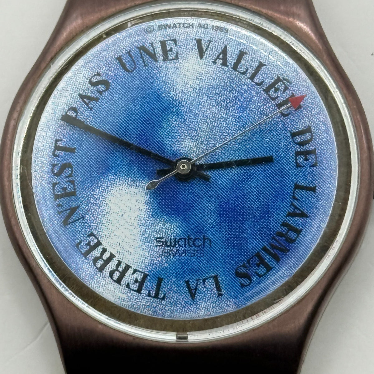 Vintage Swatch Watch GX112 Croque Monsieur 1989 ETA Quartz Swiss 34mm Parts 