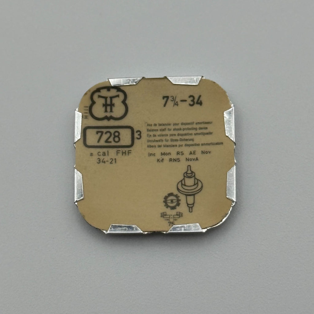 FHF 34 Balance Staff Pack Of 3 - 7 3/4 - 728 - New Old Stock - Watch Parts