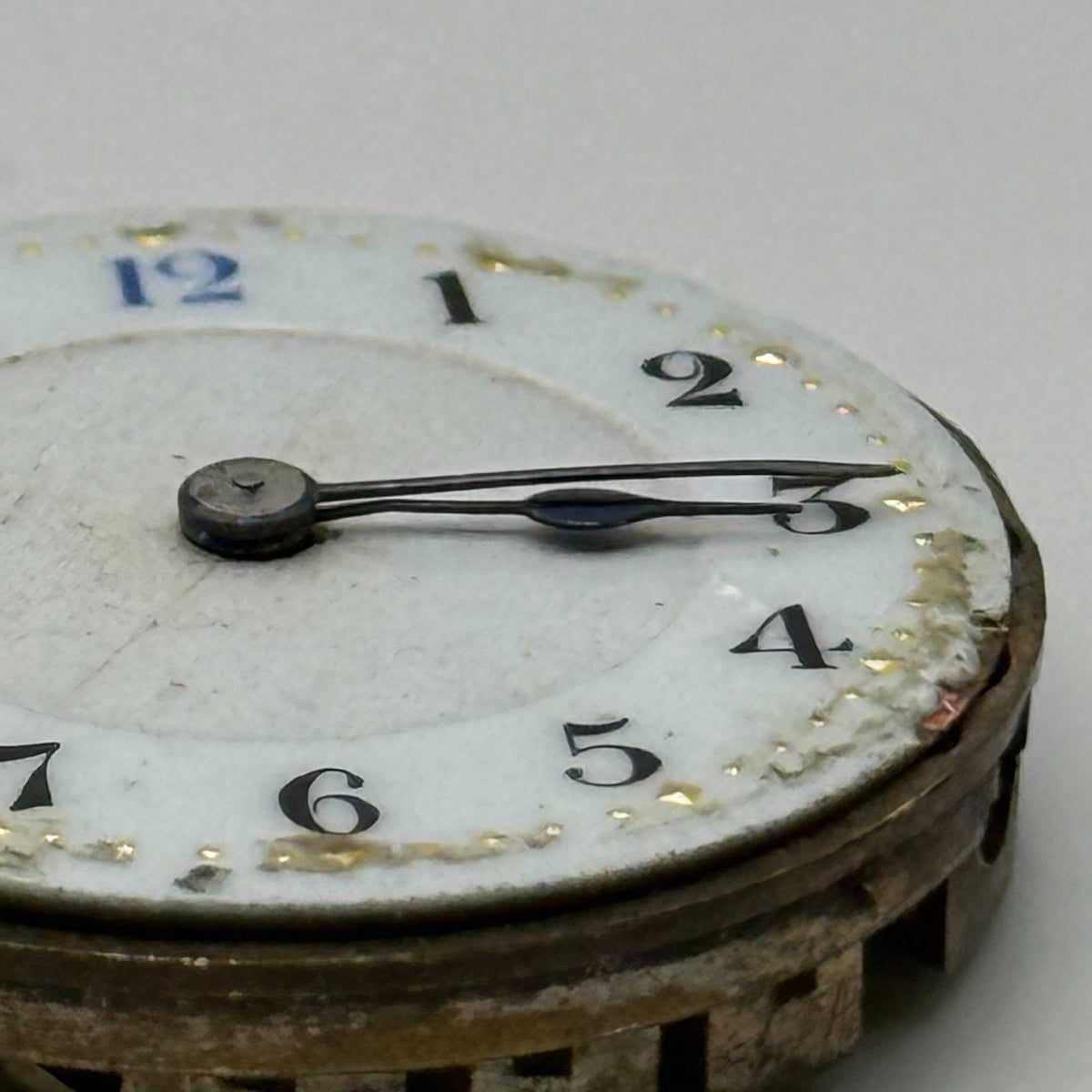 Unidentified Watch Movement Swiss Manual Wind Vintage Parts Repair 24.9mm