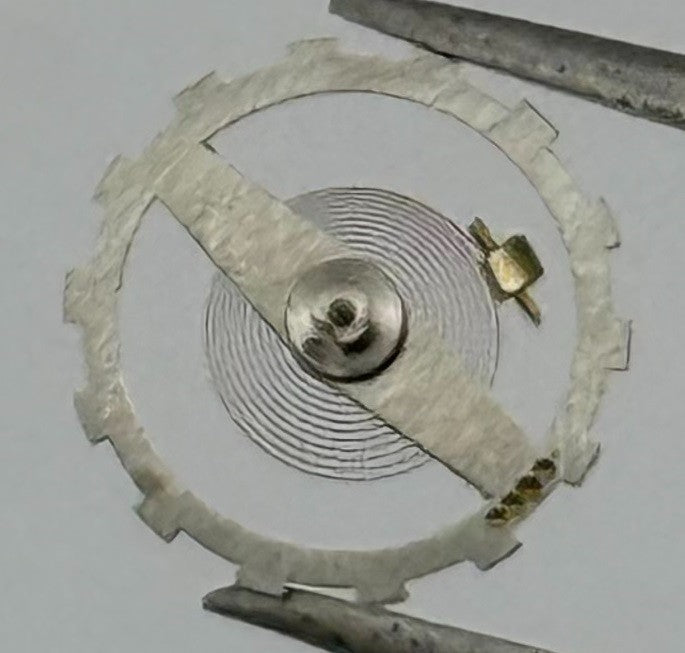 Lanco 576 PL Balance Wheel Complete And Spring 5’’’ Watch Movement Parts NOS