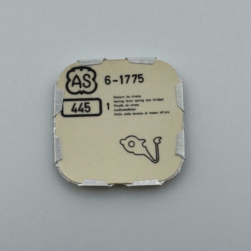 AS 1775 Setting Lever Spring - 6 - 445 - New Old Stock - Watch Parts