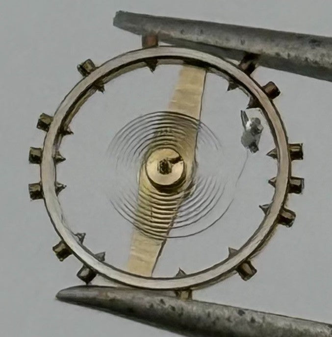 Felsa 4162 Balance Wheel Complete And Spring Renata 1244 M Watch Movement Parts