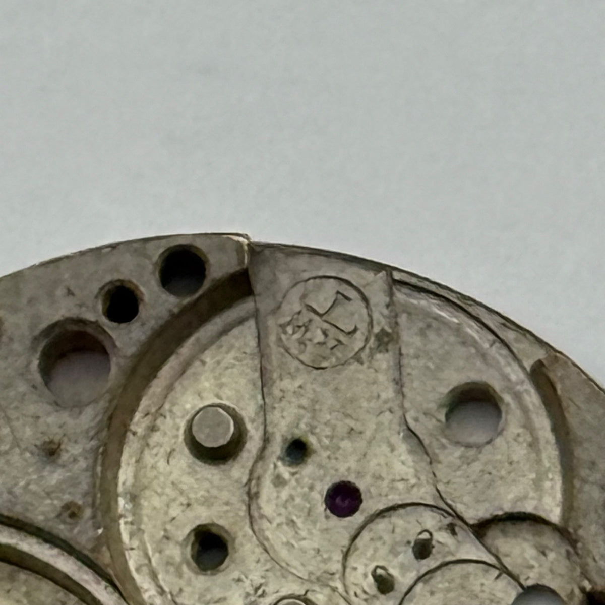 Record RWT Watch Movement - Main Plate - For Parts / Repair - 23.6mm
