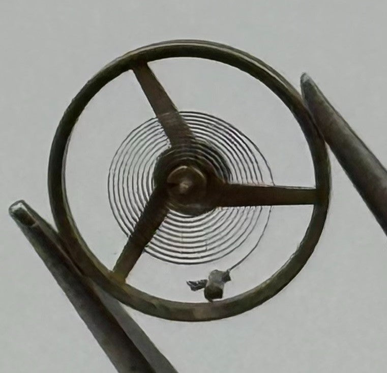 FHF 59-21 Balance Wheel Complete And Spring Renata 1353 Watch Movement Parts NOS