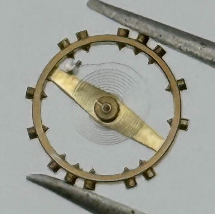 ETA 2410 Balance Wheel Complete And Spring 6¾’’’ 1059 M Watch Movement Parts NOS