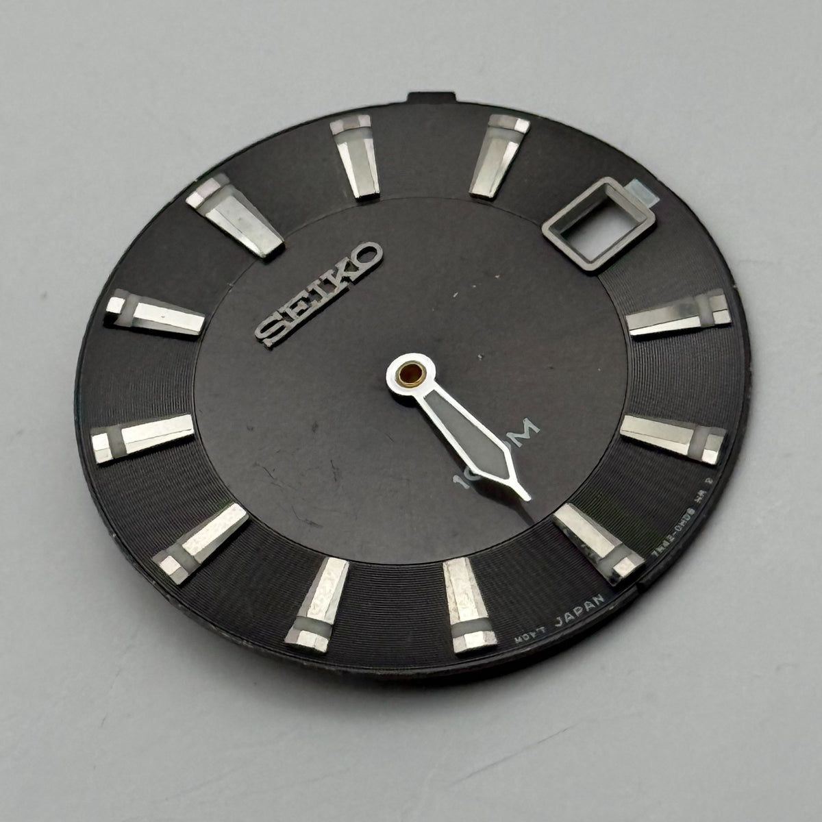 Seiko 7N42-0H03  Watch Dial 100M Black Japan Vintage Spare Parts Repair 27mm