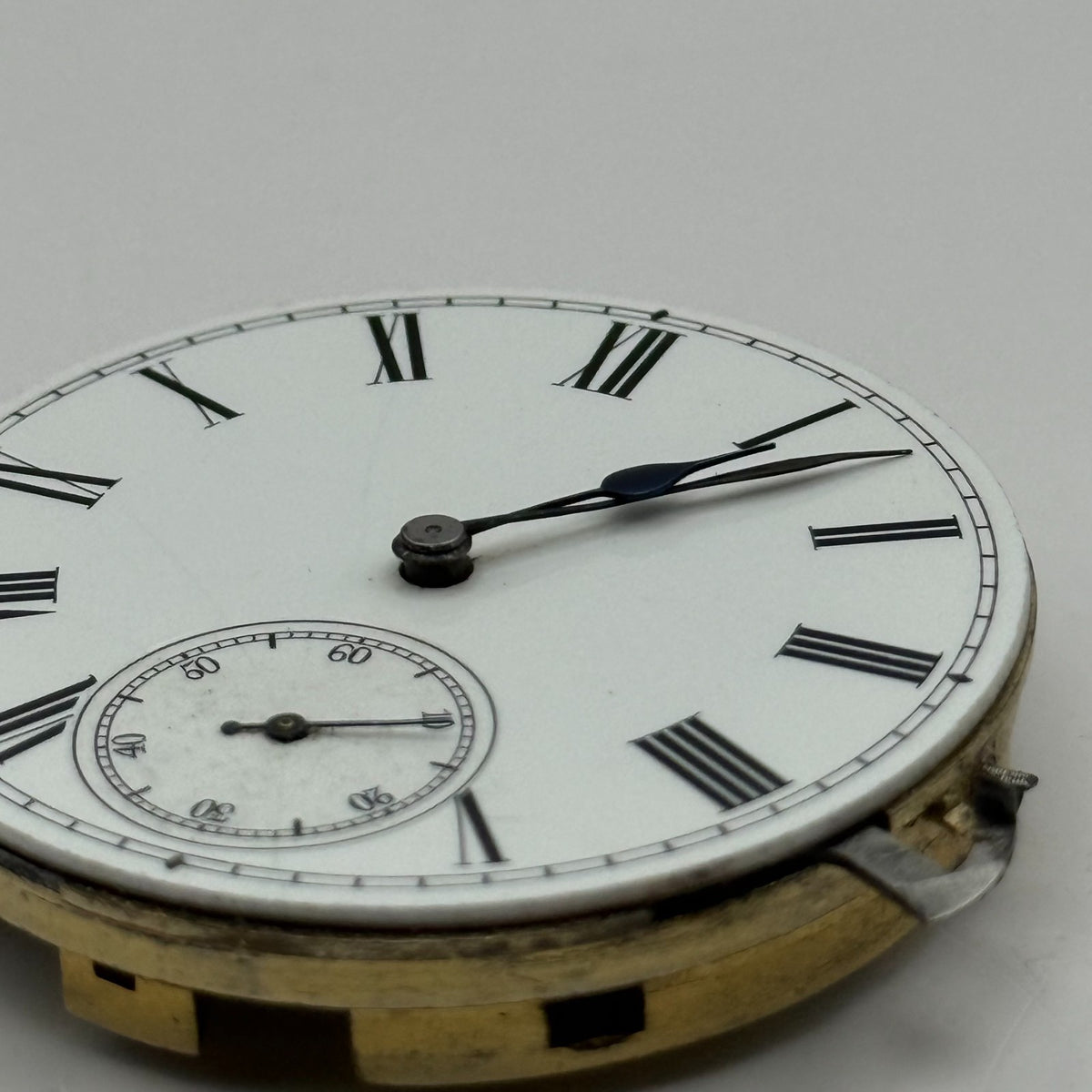 Longines Pocket Watch Movement Antique Hunter Sub Seconds Parts Repair 40.1mm