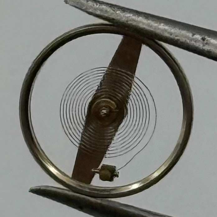 RL 6061 Balance Wheel Complete And Spring 6¼-8’’’ 1848 M Watch Movement Parts