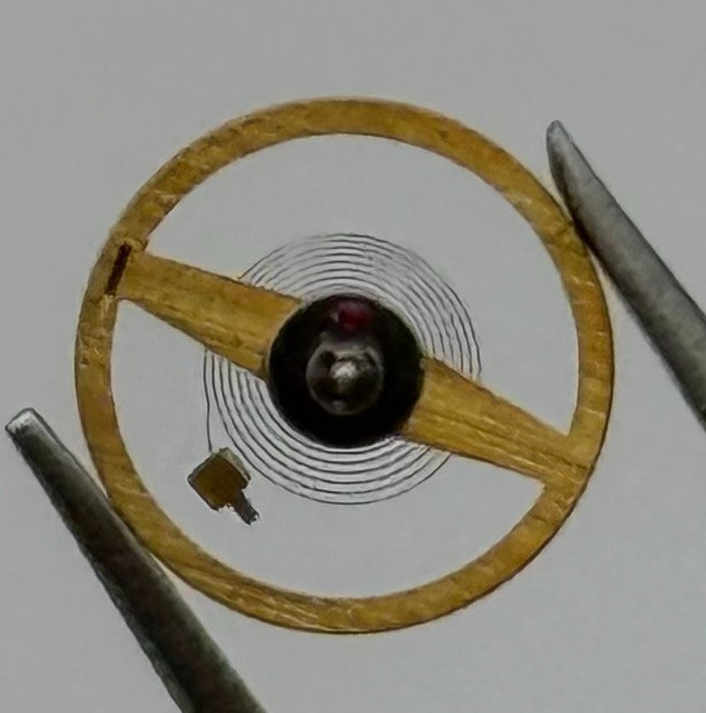 Ebosa 86 87 Balance Wheel Complete And Spring 8¾’’’ 3725 /2 Watch Movement Parts