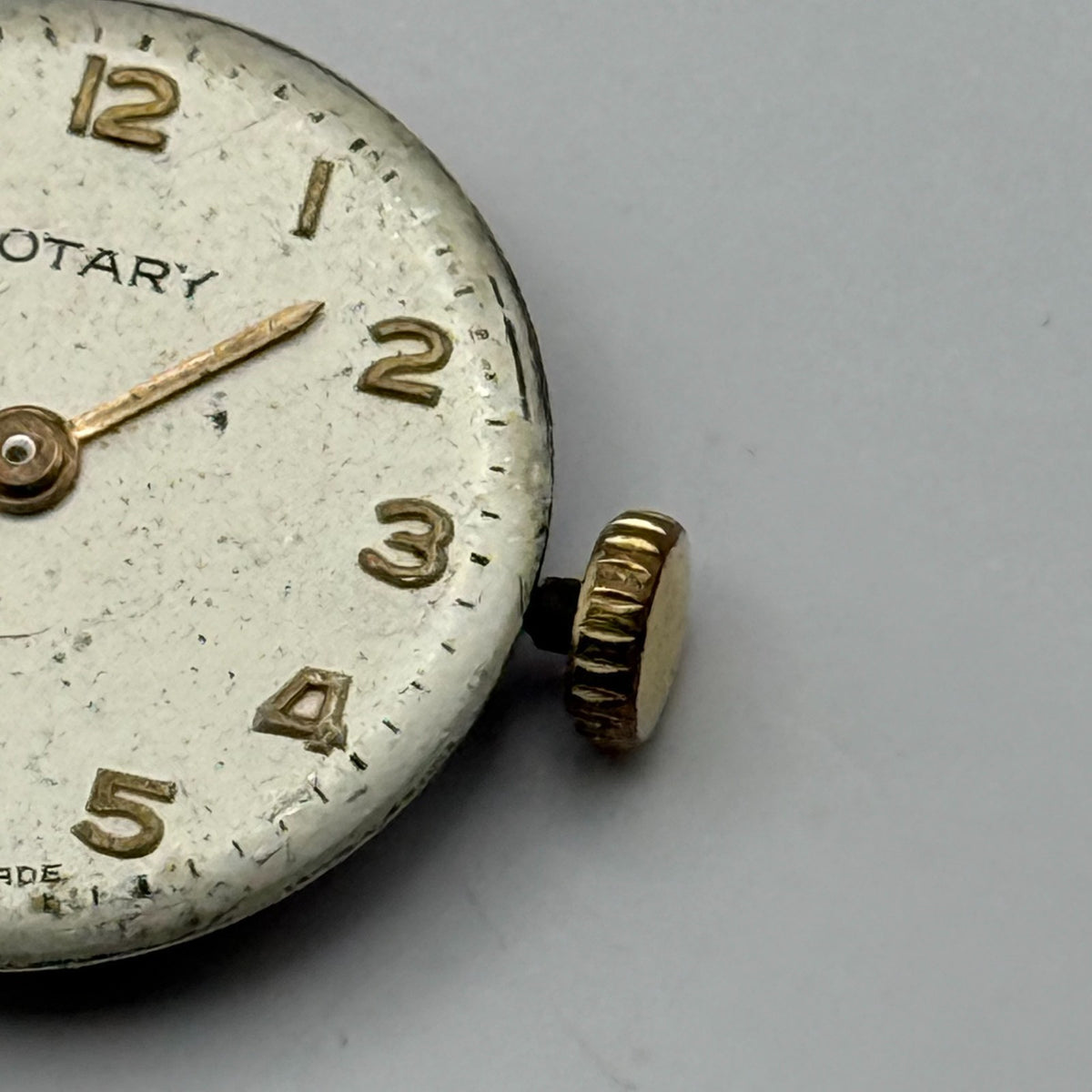 FHF 34 Watch Movement Rotary Ladies 15J Swiss Manual Wind Parts Repair 17.3mm