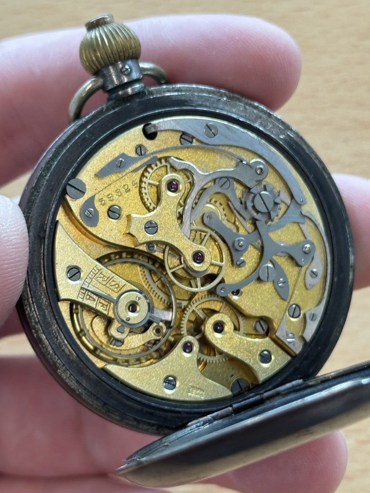 Centre Seconds Chronograph Pocket Watch For Post Office Antique GPO C.G 35 No 1