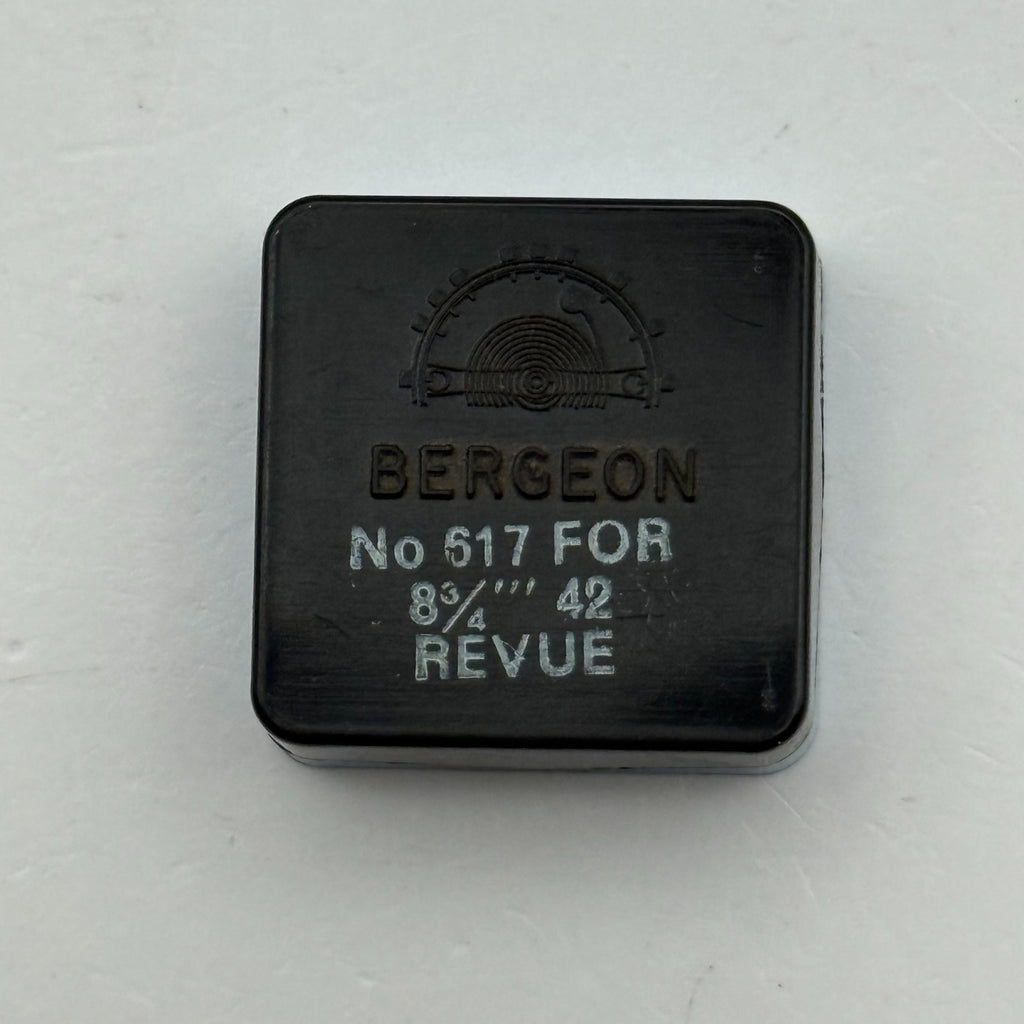 Revue 42 Balance Wheel Complete And Spring 8¾’’’ Bergeon 617 Watch Movement Part
