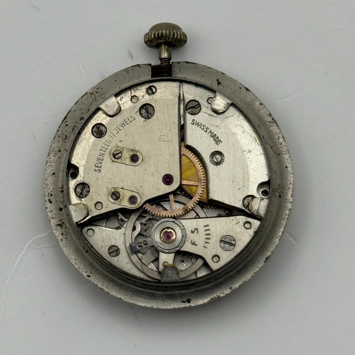 Tramier Watch Movement 17 Jewels Shockproof Swiss Manual Wind Parts 23.6mm