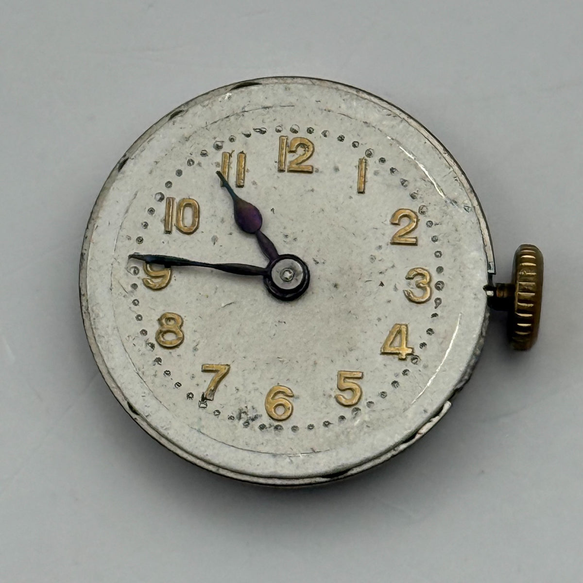 Unidentified Watch Movement Swan 15 Jewels Swiss Manual Wind Parts Repair 19.7mm