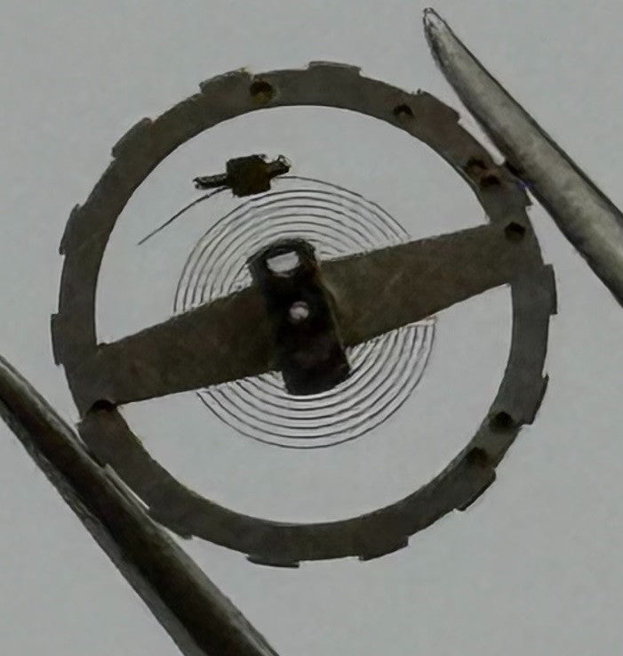 Ebosa 26 Finger Balance Wheel Complete And Spring Watch Movement Parts NOS