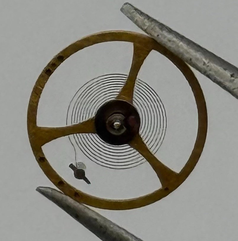 MST 349 Balance Wheel Complete And Spring 5¼’’’ 256 M Watch Movement Parts NOS
