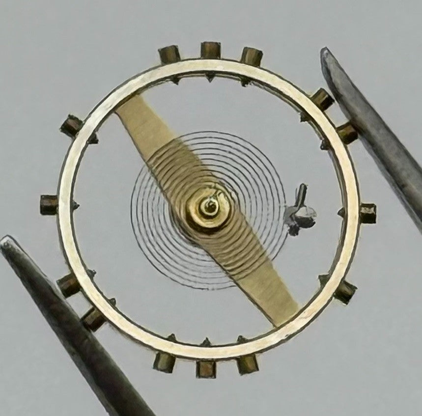 Felsa 71 Inca Balance Wheel Complete And Spring Watch Movement Parts NOS