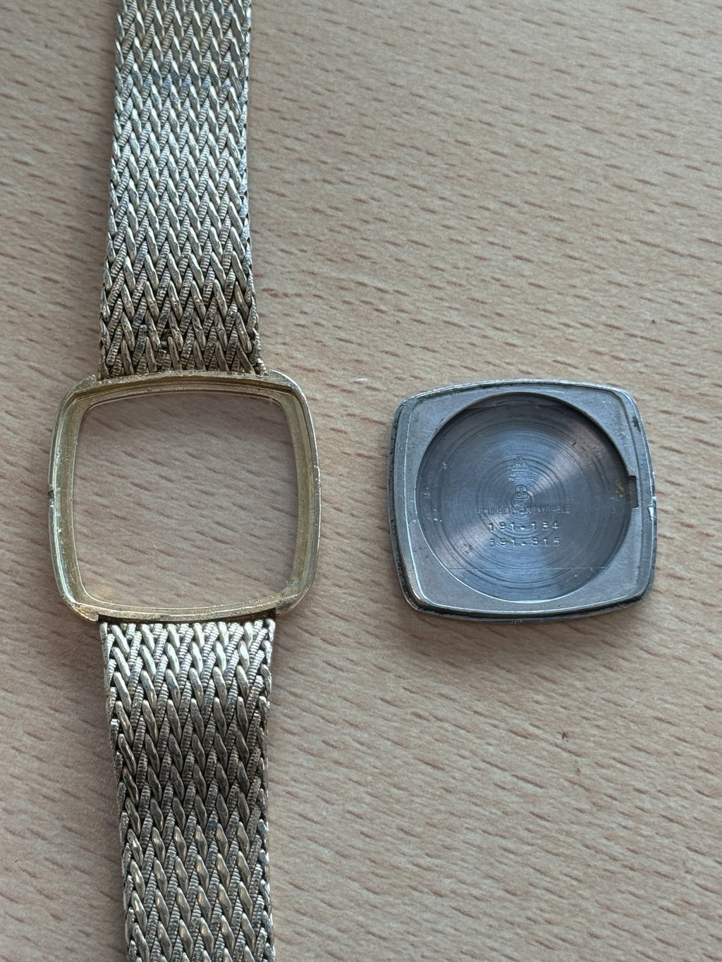 Omega 191.134 Watch Bracelet & Case Omega De Ville 1365 Gold Plated ED 1354/342