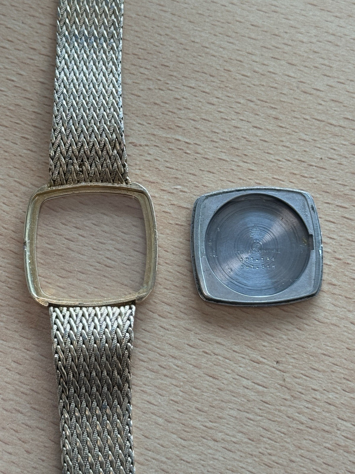 Omega 191.134 Watch Bracelet & Case Omega De Ville 1365 Gold Plated ED 1354/342