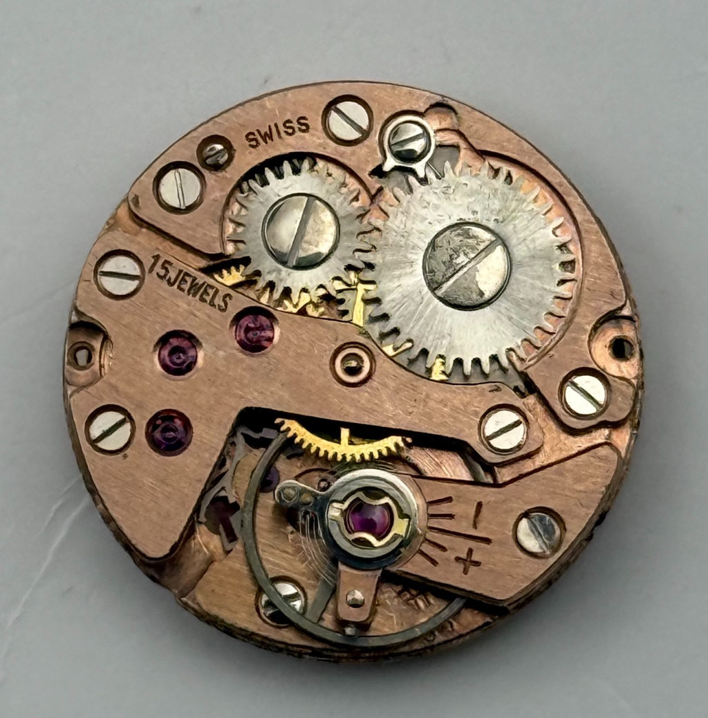 FHF 34 Watch Movement Andersons 15 Jewels Swiss Manual Wind Parts Repair 17.4mm
